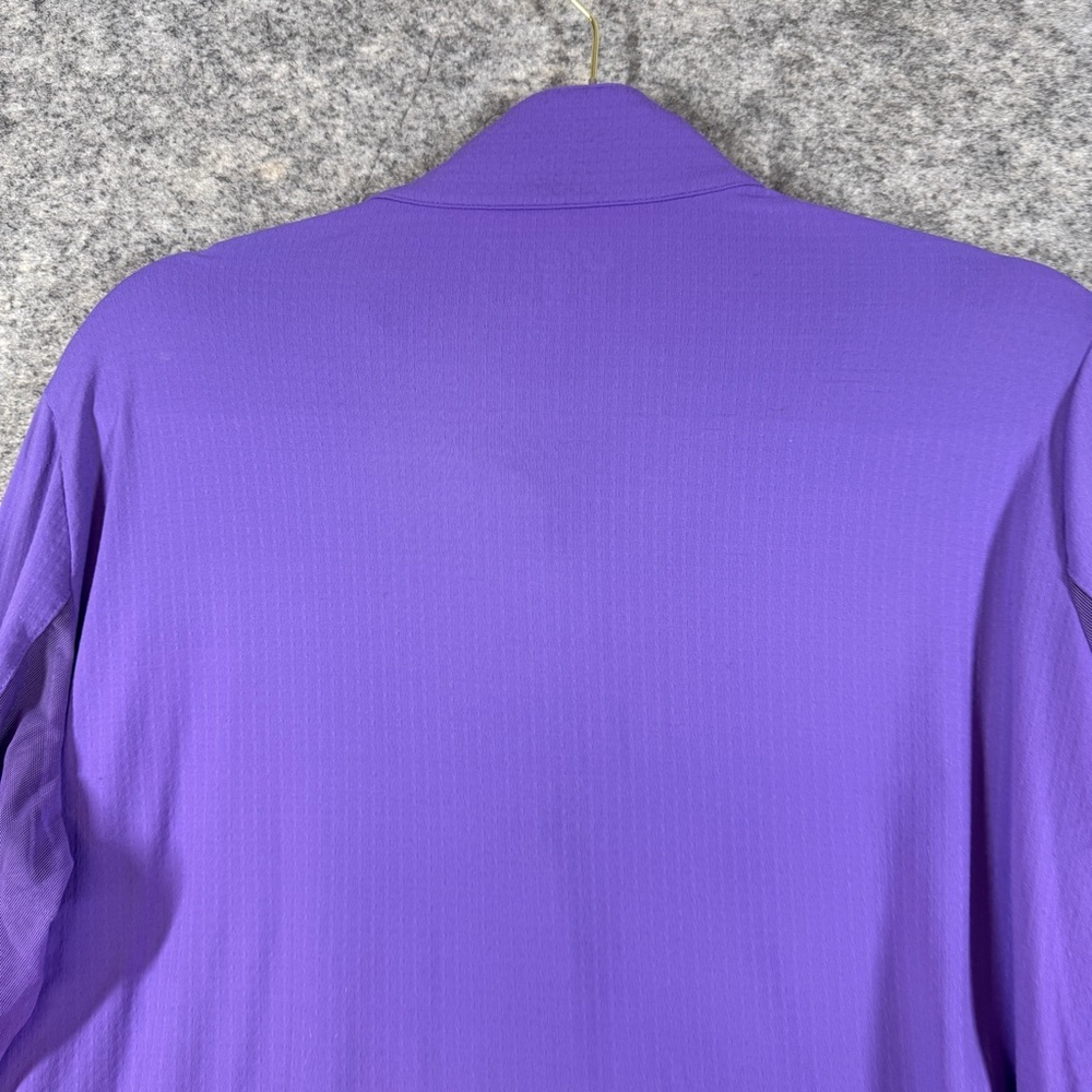 IBKUL Purple Quarter Zip Pullover XL UPF 50+ Golf Athletic Pickleball Top - Picture 11 of 16